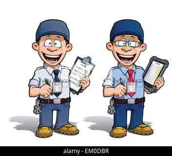 Magazzino - carcere - Corriere - Zoo -- Manager - Blu Foto Stock