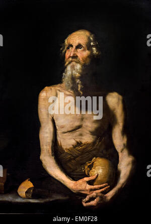 Jose - Jusepe de Ribera ( Játiva/Valencia 1591 – 1652 Napoli ) St Paul the Hermit 1647 Spagna spagnolo Foto Stock