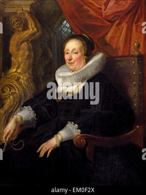 Ritratto di Signora Weerts 1635 Jacob Jordaens ( 1593 - 1678) fiammingo pittore barocco Belgio belga Foto Stock