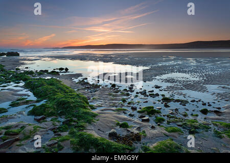 Freshwater West Beach, Pembrokeshire, Galles . Foto Stock