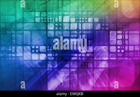 La tecnologia virtuale Foto Stock