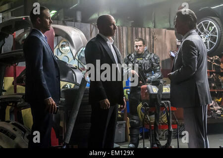 Furious 7 in alternativa nota come Fast & Furious 7)[7] è un 2015 American film d'azione diretto da James Wan e scritto da Chris Morgan. È il settimo episodio in The Fast and the Furious franchise. Questa fotografia è per il solo uso editoriale ed è il copyright del film company e/o il fotografo assegnato dal film o società di produzione e può essere riprodotto solo da pubblicazioni in congiunzione con la promozione del film di cui sopra. Un credito per il film company è richiesto. Il fotografo deve anche essere accreditato quando noto. Foto Stock
