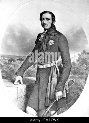 PRINCE ALBERT (1819-1861) marito della Regina Victoria circa 1850 Foto Stock