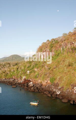 Vista aerea di San Cristobal Island da Cerro Tijeretas, Galapagos, Ecuador, Sud America Foto Stock