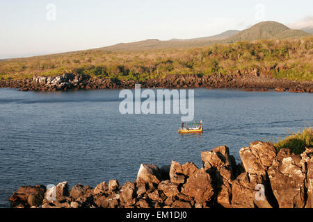 Vista aerea di San Cristobal Island da Cerro Tijeretas, Galapagos, Ecuador, Sud America Foto Stock