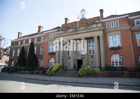 Esterno il colpo di Nuneaton Town Hall, HQ di Nuneaton & Bedworth Consiglio comunale Foto Stock