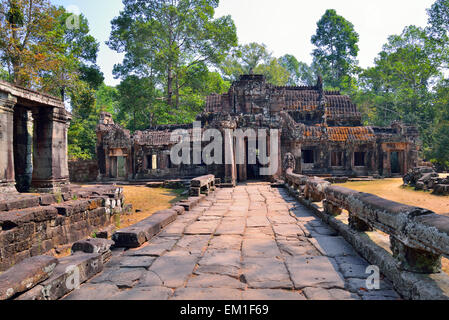 Il Banteay Kdei tempio di Angkor Wat, Siem Reap, Cambogia Foto Stock