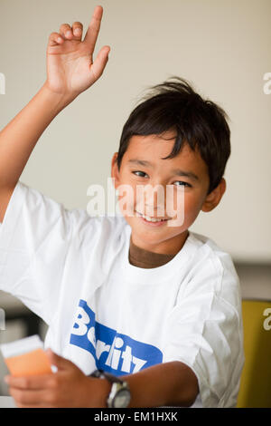 Berlitz di lingua Manchester studenti felici Foto Stock