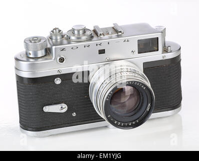 Un vecchio russo Zorki 35mm Fotocamera dal 1972. Il 15 marzo 2015 Foto Stock