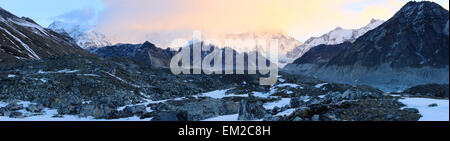 Sunrise in montagna Cho Oyu, Himalaya, Nepal Foto Stock