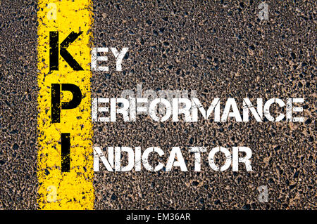 Acronimo KPI - indicatore di prestazioni chiave. Foto Stock