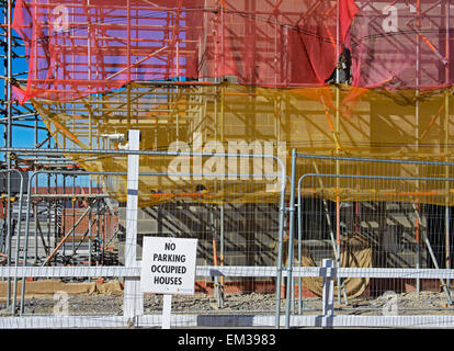 Nuove case in costruzione nella città nuova di Lawley Village, Telford Shropshire, Inghilterra, Regno Unito Foto Stock