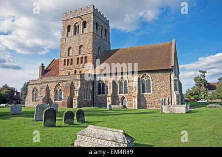 Grande Tey, Essex, Inghilterra, St Barnabus Chiesa, Foto Stock