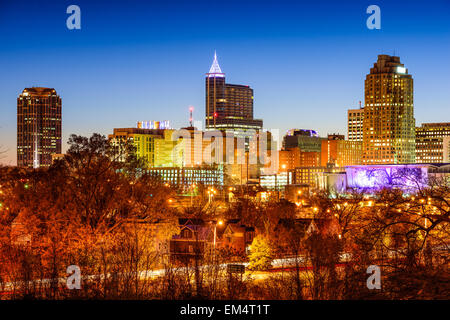 Raleigh, North Carolina, Stati Uniti d'America skyline. Foto Stock