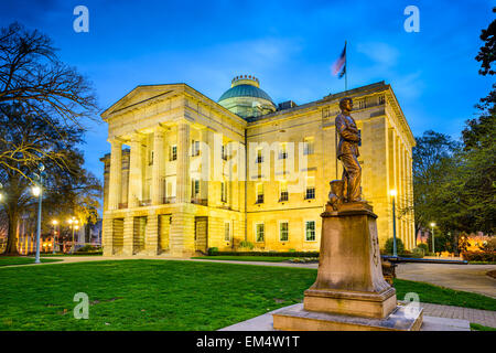 Raleigh, North Carolina, Stati Uniti d'America lo State Capitol Building. Foto Stock