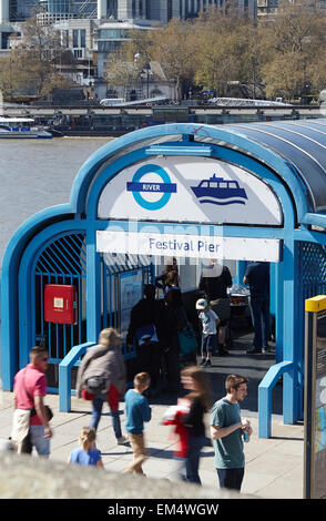 Festival Pier, Southbank Foto Stock