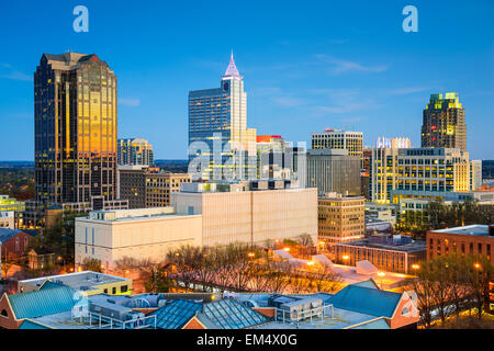 Raleigh, North Carolina, Stati Uniti d'America skyline del centro. Foto Stock