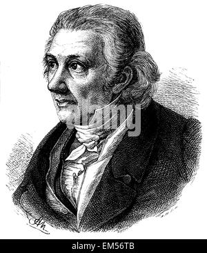 Karl Friedrich Zelter (nato il 11 dicembre 1758 , morì il 15 maggio 1832 ) Foto Stock