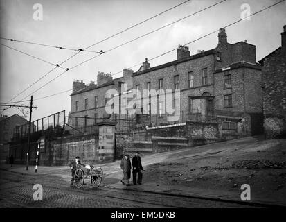 Le strade di Liverpool nel 1949 Foto Stock