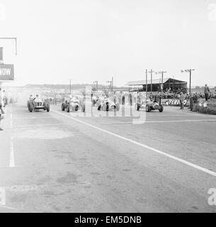 Inizio del classico Racing Cars Race a Snetterton, 27 Settembre 1964 Foto Stock