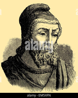 Archimede di Siracusa (nato c. 287 BC, morì c. 212 BC), Greco matematico, fisico, ingegnere, inventore e astronomo Foto Stock