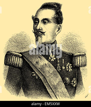 Armand-Jacques Leroy de Saint-Arnaud (1796 - 1854), il Ministro francese della Guerra Foto Stock