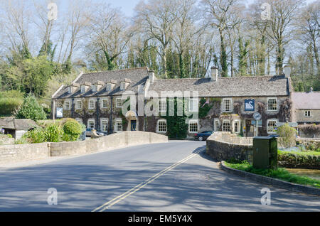 The Swan Hotel a Bibury vicino a Cirencester Foto Stock