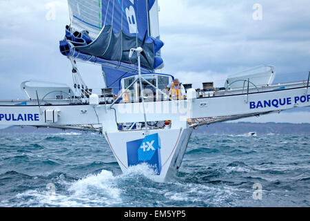 Inizio della Route du Rhum 2014. Foto Stock