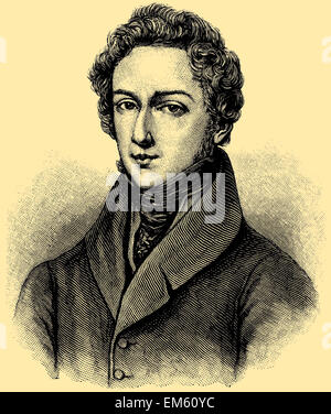 Frédéric François Chopin (1810-1849), compositore polacco e virtuoso pianista Foto Stock