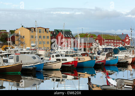 Torshavn Harbour, isole Faerøer Foto Stock