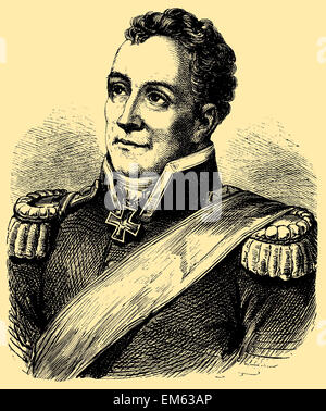 Karl August von Hardenberg (1750-1822), statista prussiano Foto Stock