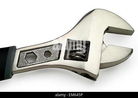 Chiave a mezzaluna isolato su bianco illustrazione Foto Stock