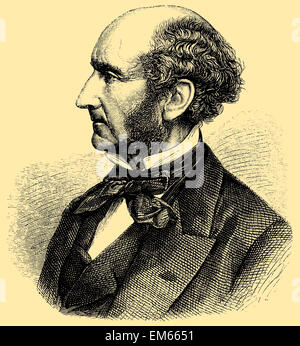 John Stuart Mill (1806-1873), un influente liberale classica di pensatore e filosofo Foto Stock