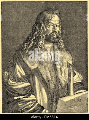 Albrecht Dürer (1471 - 1528), pittore tedesco, printmaker e teorico Foto Stock