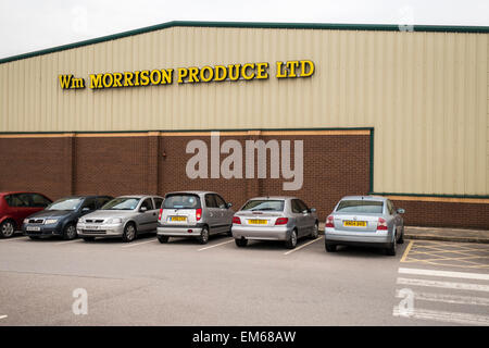 Wm Morrison supermercati plc, negoziazione come Morrisons, è la quarta più grande catena di supermercati del Regno Unito, e ha sede a Bradford, West Yorkshire Foto Stock
