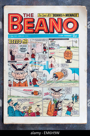 Vintage copia del Beano Comic Edition n. 1551 8 aprile 1972 Foto Stock