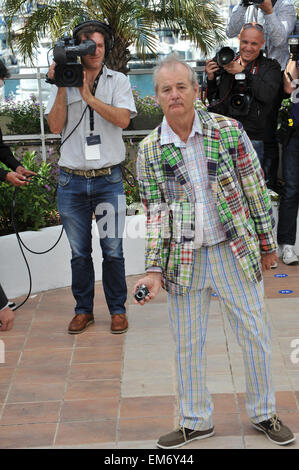 CANNES, Francia - 16 Maggio 2012: Bill Murray al photocall per il suo nuovo film 'Moonrise unito" al sessantacinquesimo Festival de Cannes. Maggio 16, 2012 Cannes, Francia Foto Stock