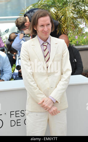 CANNES, Francia - 16 Maggio 2012: Direttore di Wes Anderson al photocall per il suo nuovo film 'Moonrise unito" al sessantacinquesimo Festival de Cannes. Maggio 16, 2012 Cannes, Francia Foto Stock