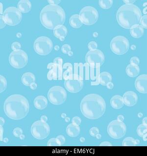 Abstract background artistico. blu con bolle Illustrazione Vettoriale