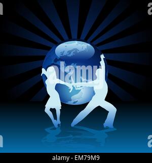 Mondo Latino Dance Illustrazione Vettoriale