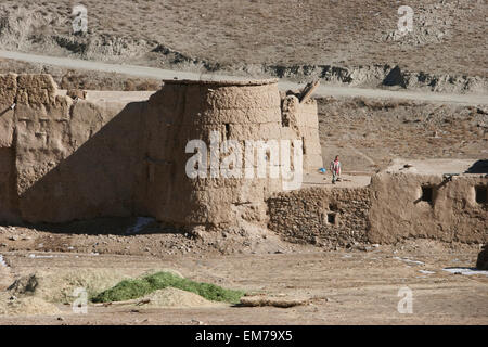 Qala (residenza fortificata a Unai Pass, Vardak Provincia, Afghanistan Foto Stock