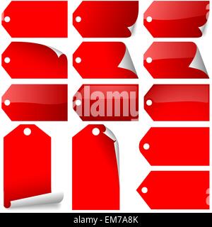 Prezzo da pagare rosso Illustrazione Vettoriale