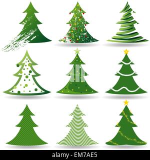 Albero di Natale insieme Illustrazione Vettoriale
