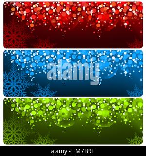 Abstract Banner di Natale Illustrazione Vettoriale