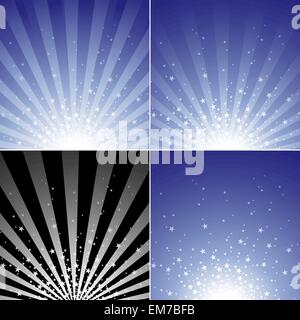 Insieme di Burst della stella Illustrazione Vettoriale