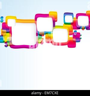 Abstract multicolore sfondo luminoso con frame. Elementi per Illustrazione Vettoriale