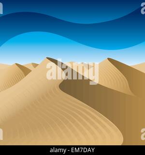 Illustrazione del deserto Illustrazione Vettoriale