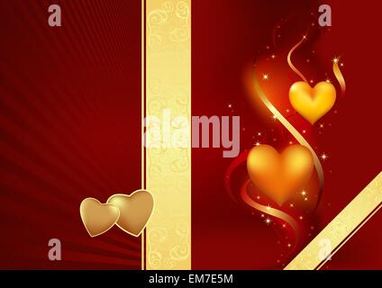 Cartolina di San Valentino Illustrazione Vettoriale