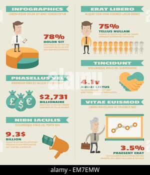 Business elementi infographics Illustrazione Vettoriale