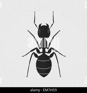 Black ant , eps10 formato vettoriale Illustrazione Vettoriale